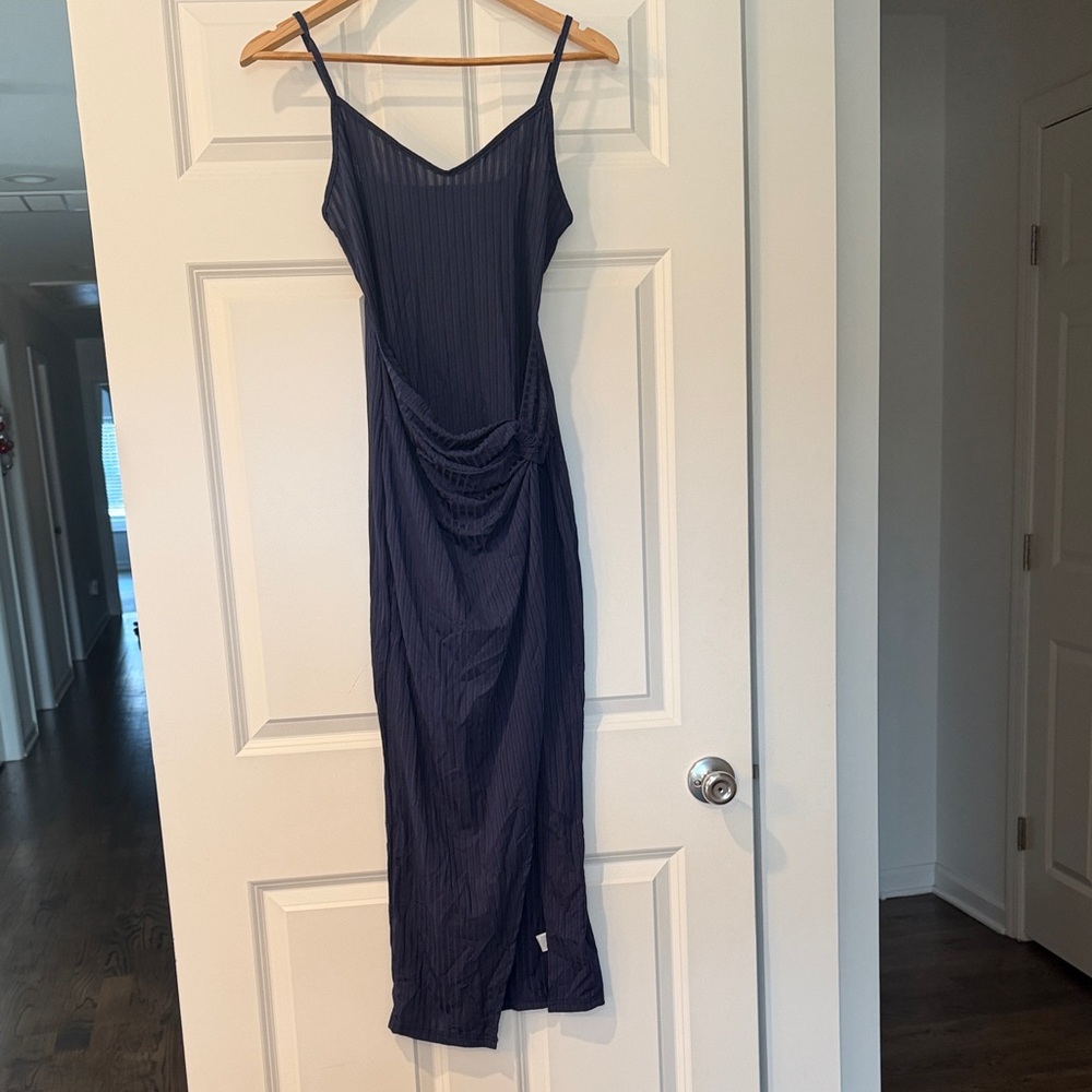 SHEIN Deep Blue Maxi Dress